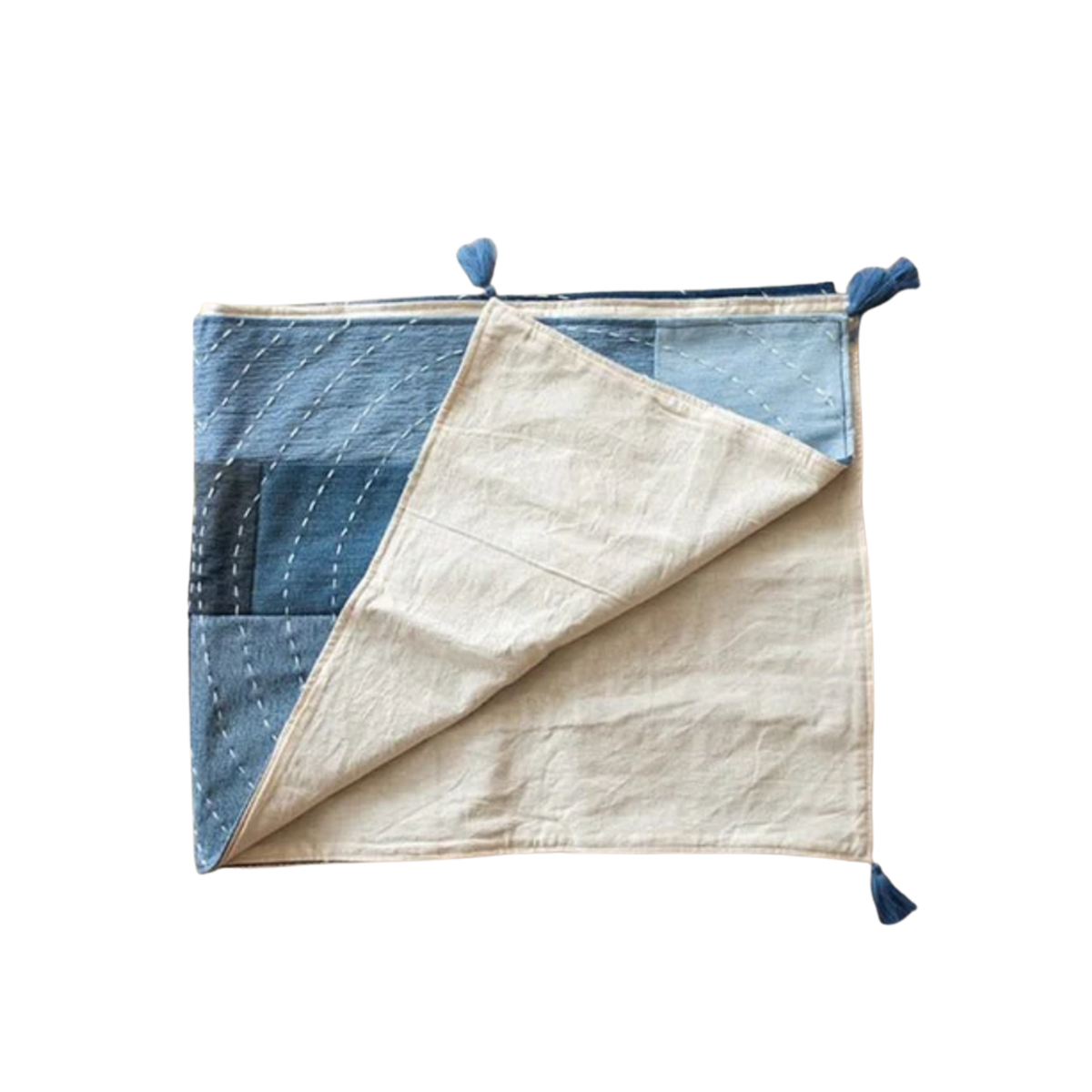 Upcycled Denim Table Runner